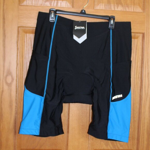 Bikewa XXXL Men's 4D Padded Compression Cycling Performance Bike Biker Shorts - Picture 1 of 8